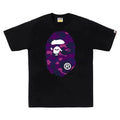 BAPE Color Camo Big Ape Head Tee Black Purple