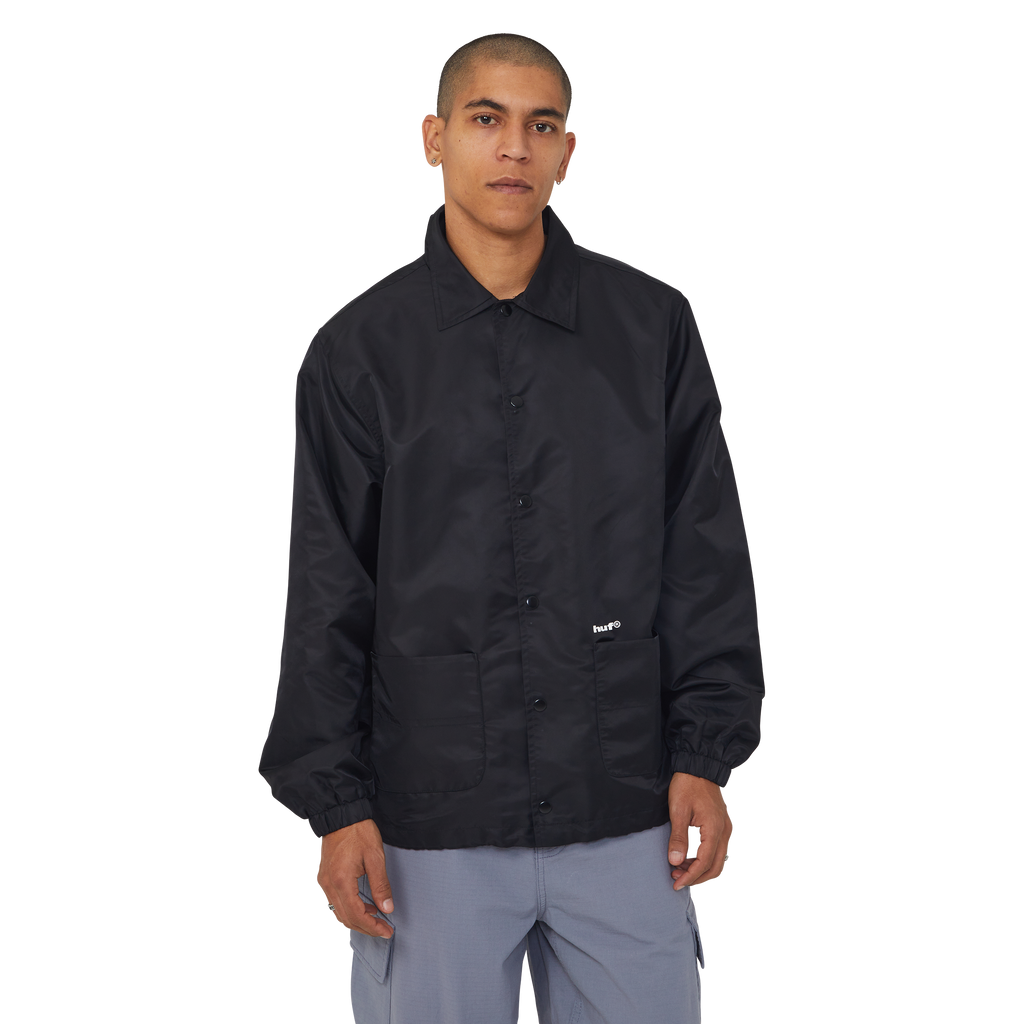 89 Coaches Jacket | Black White view 2
