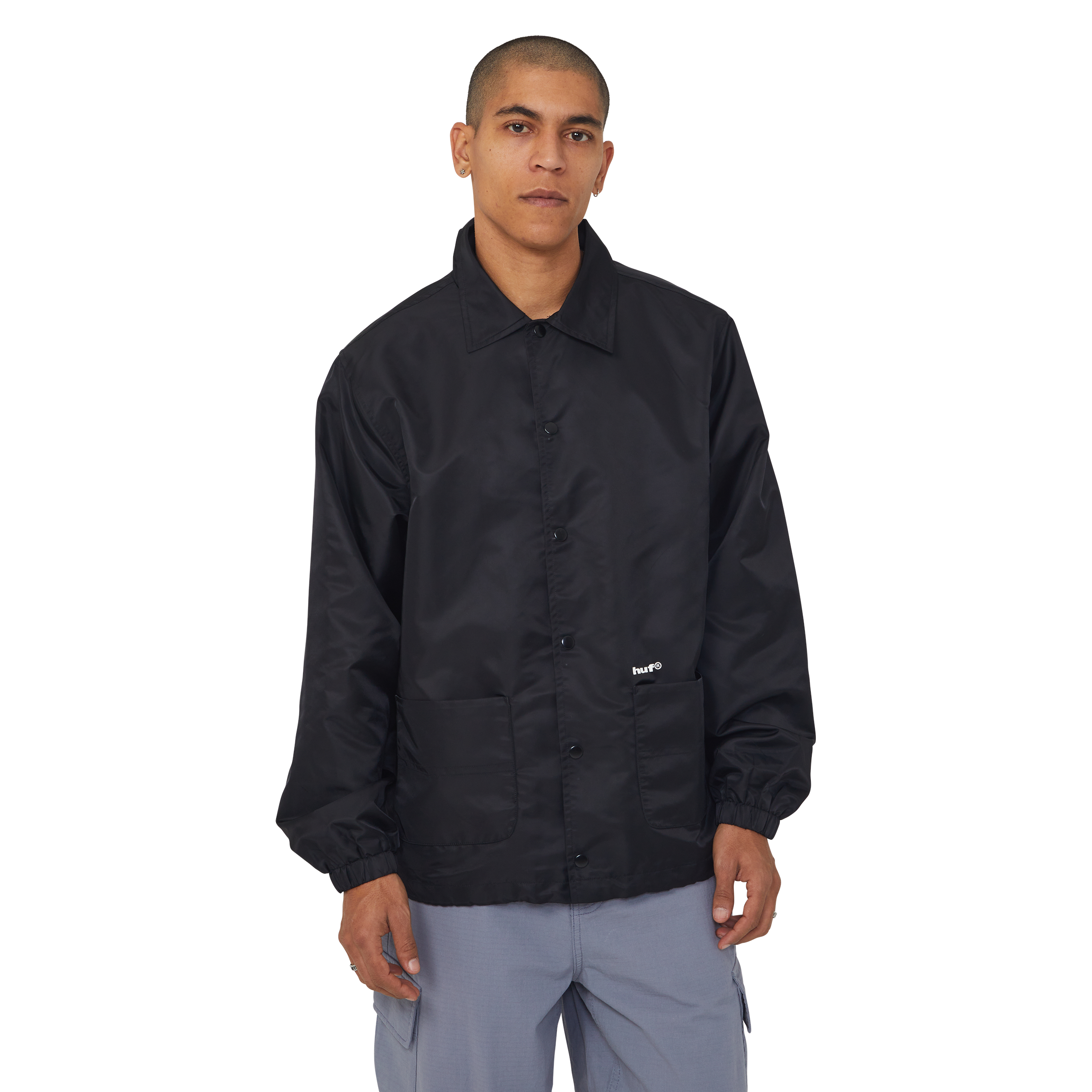 89 Coaches Jacket | Black White view 2