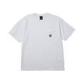 Box Logo Pocket T-Shirt | White Grey front view