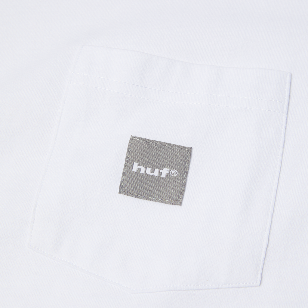 Box Logo Pocket T-Shirt | White Grey view 2