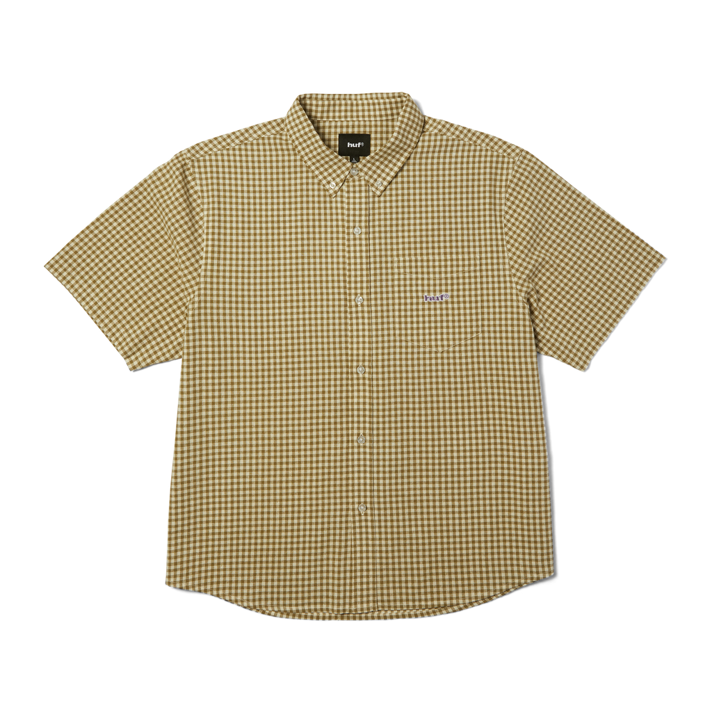 89 Micro Gingham Oxford Shirt | Natural front view