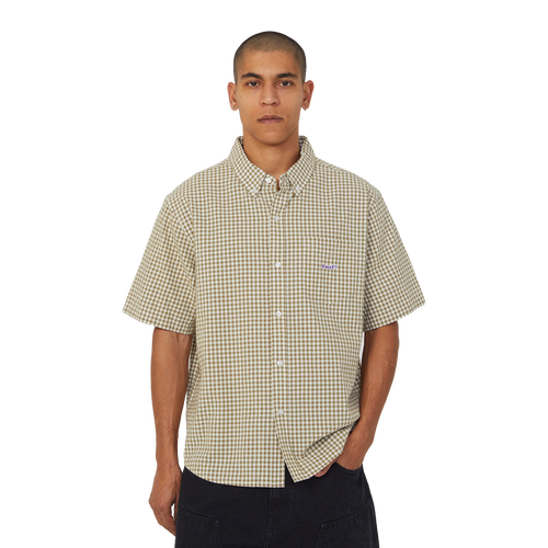 89 Micro Gingham Oxford Shirt | Natural view 2