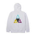 Prism Triple Triangle Pullover Hoodie | Heather Grey front view