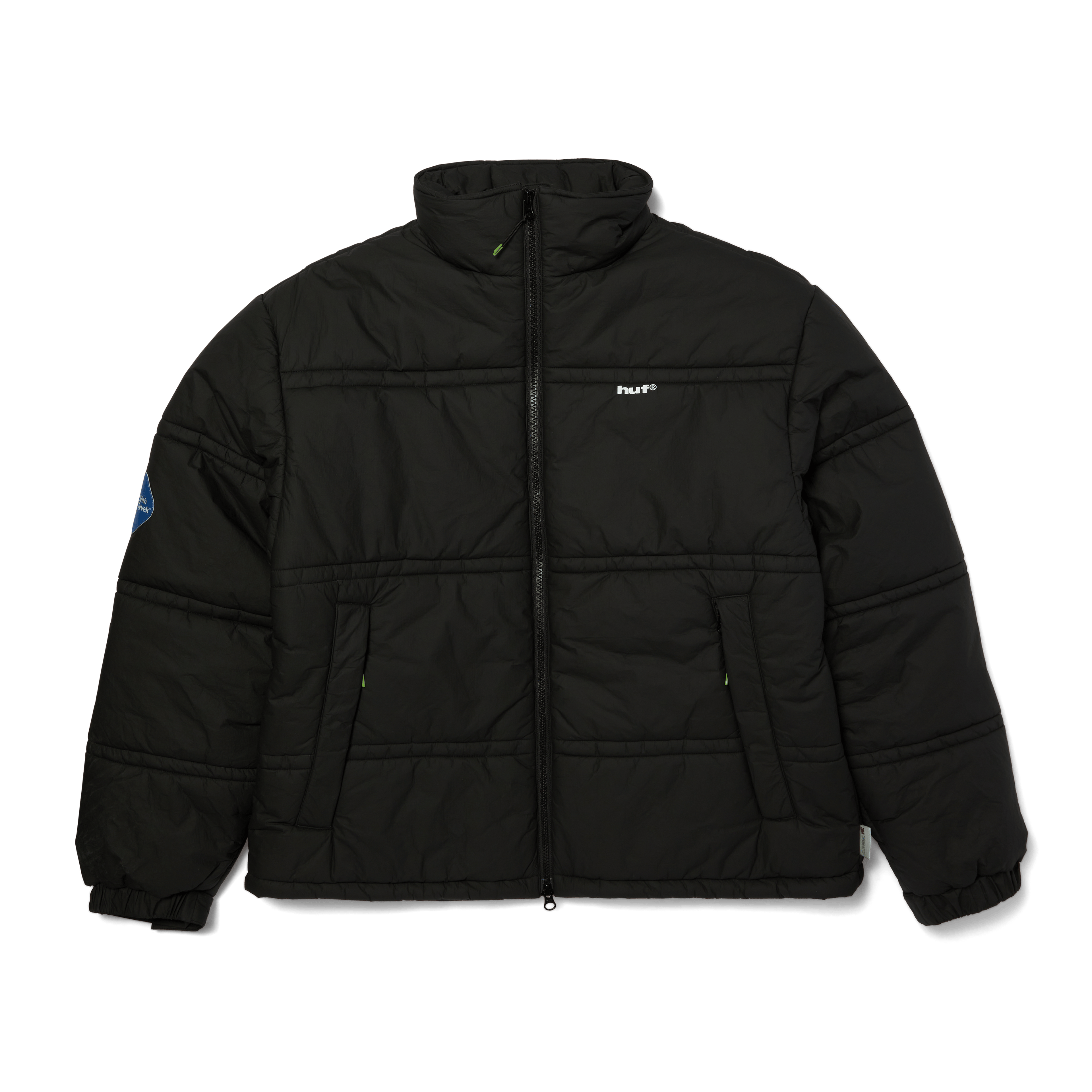 89 Tyvek Puffer | Black front view