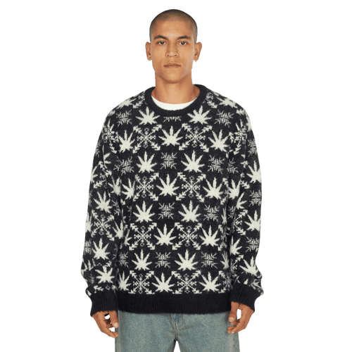 Arctic Plantlife Crewneck Sweater | Black view 2
