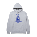 HUF x Isaac Hayes Black Moses Heavyweight Pullover Hoodie | Ash front view