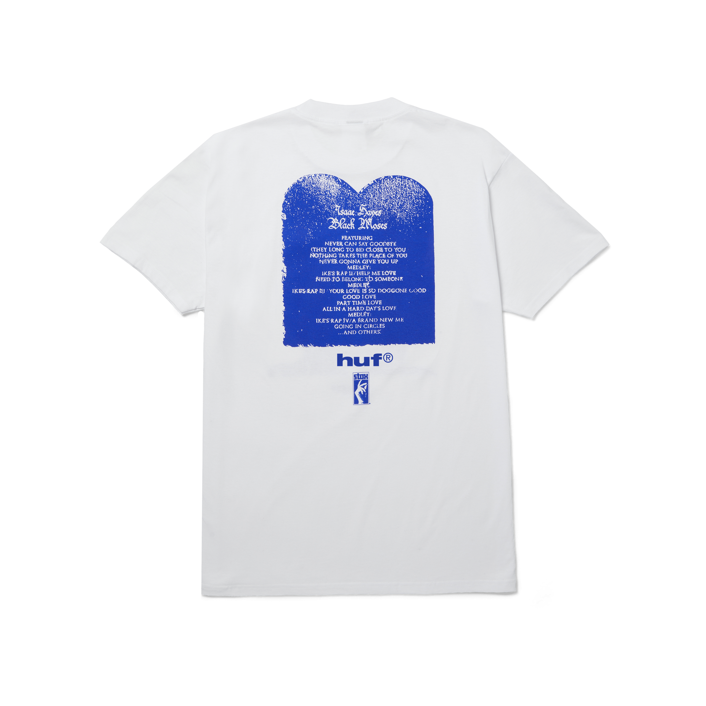 HUF x Isaac Hayes Black Moses Heavyweight T-Shirt | White view 2