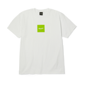 Box Logo T-Shirt | White Huf Green front view