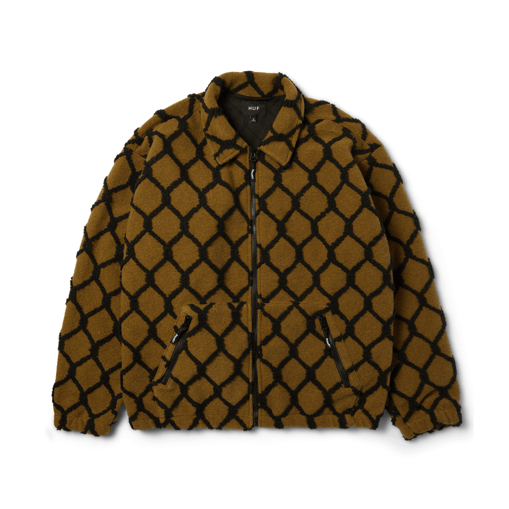 Breakthrough High Pile Jacket | Moss front view