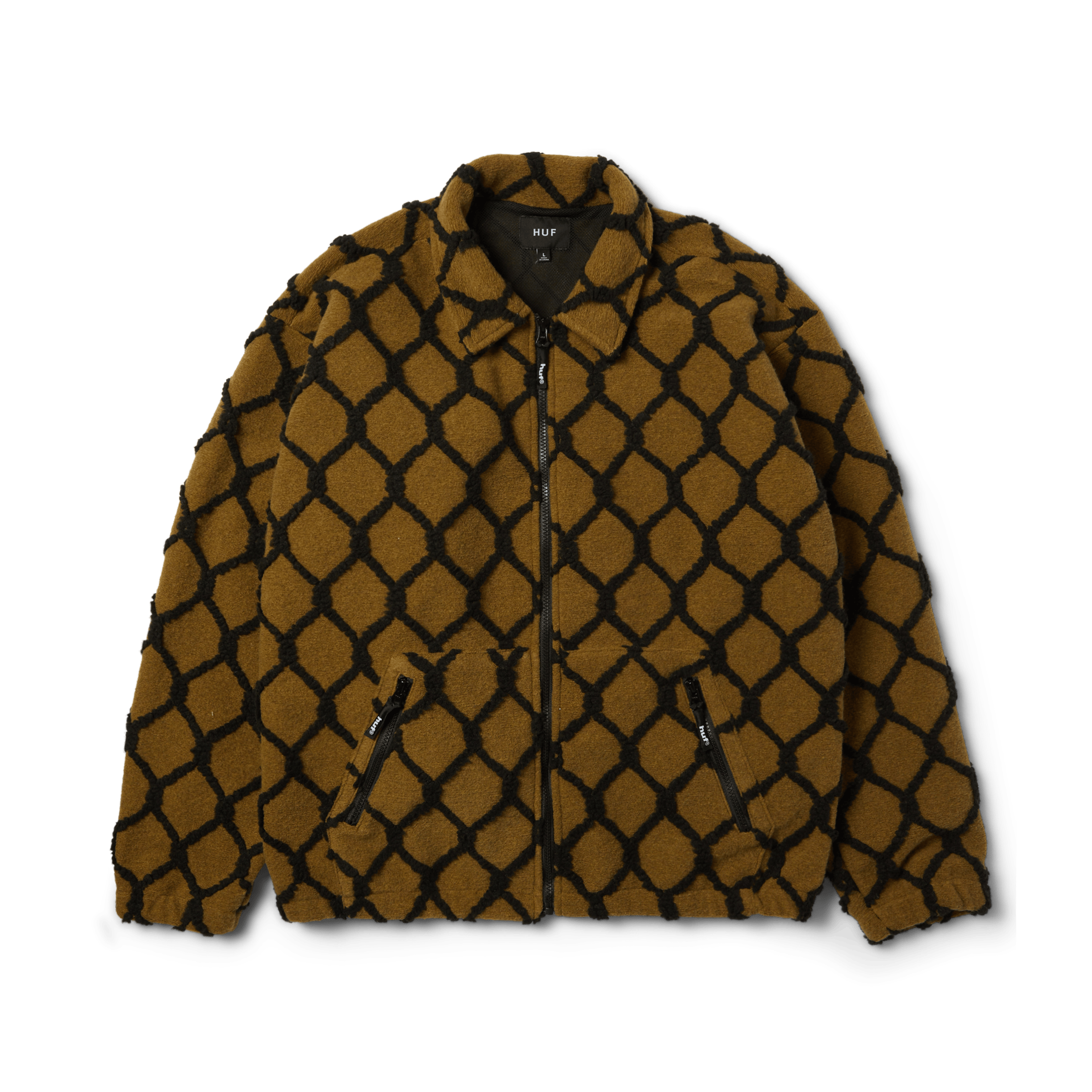 Breakthrough High Pile Jacket | Moss front view