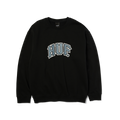 Classic Arch Crewneck Sweatshirt | Black front view