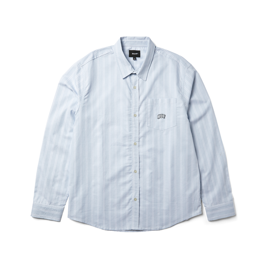 Classic Arch Long Sleeve Oxford Shirt | Light Blue front view
