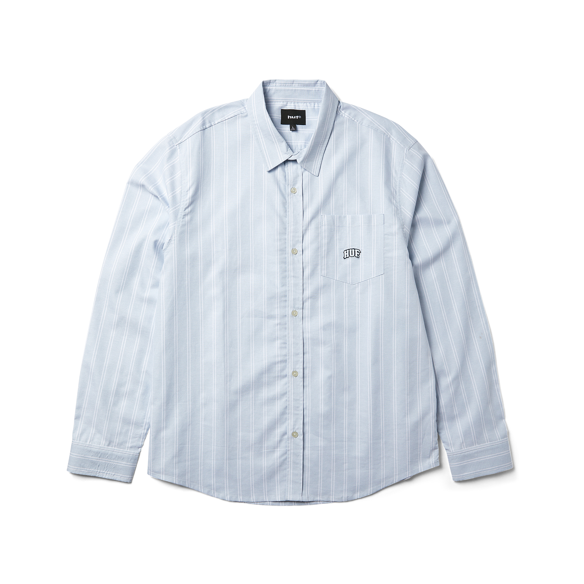 Classic Arch Long Sleeve Oxford Shirt | Light Blue front view