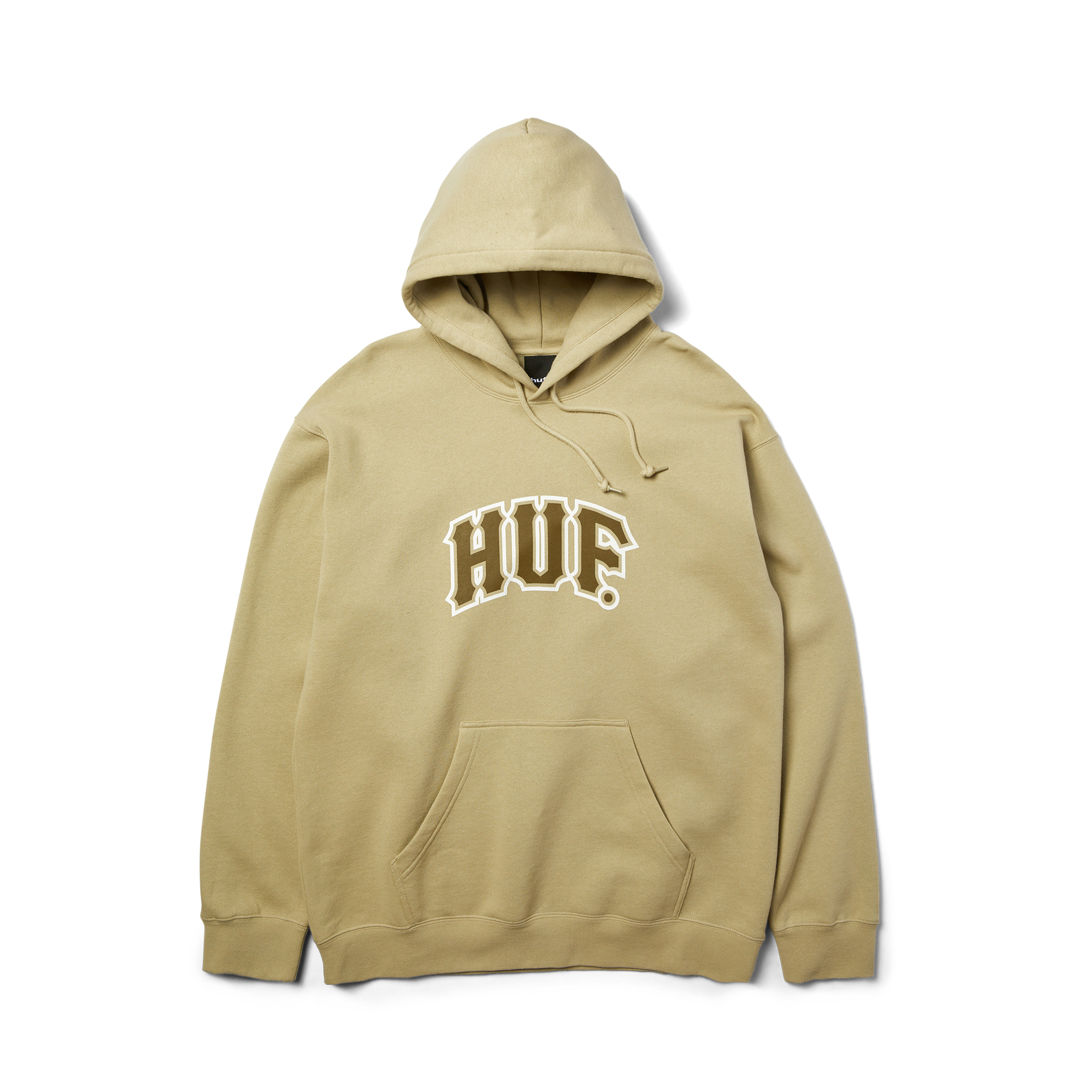Classic Arch Pullover Hoodie | Sand front view