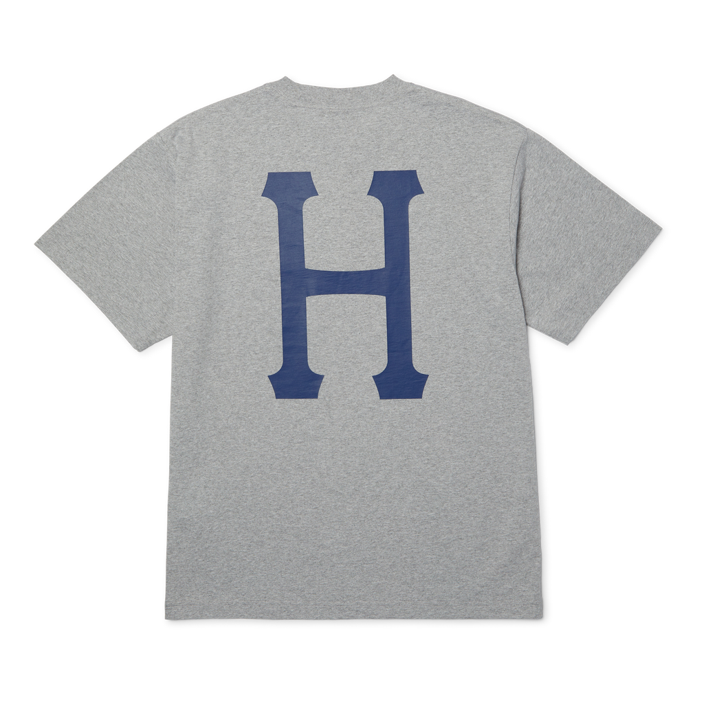Classic H T-Shirt | Heather Grey Navy view 2