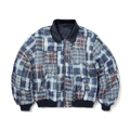 Clothiers Reversible Flight Jacket | Navy front view