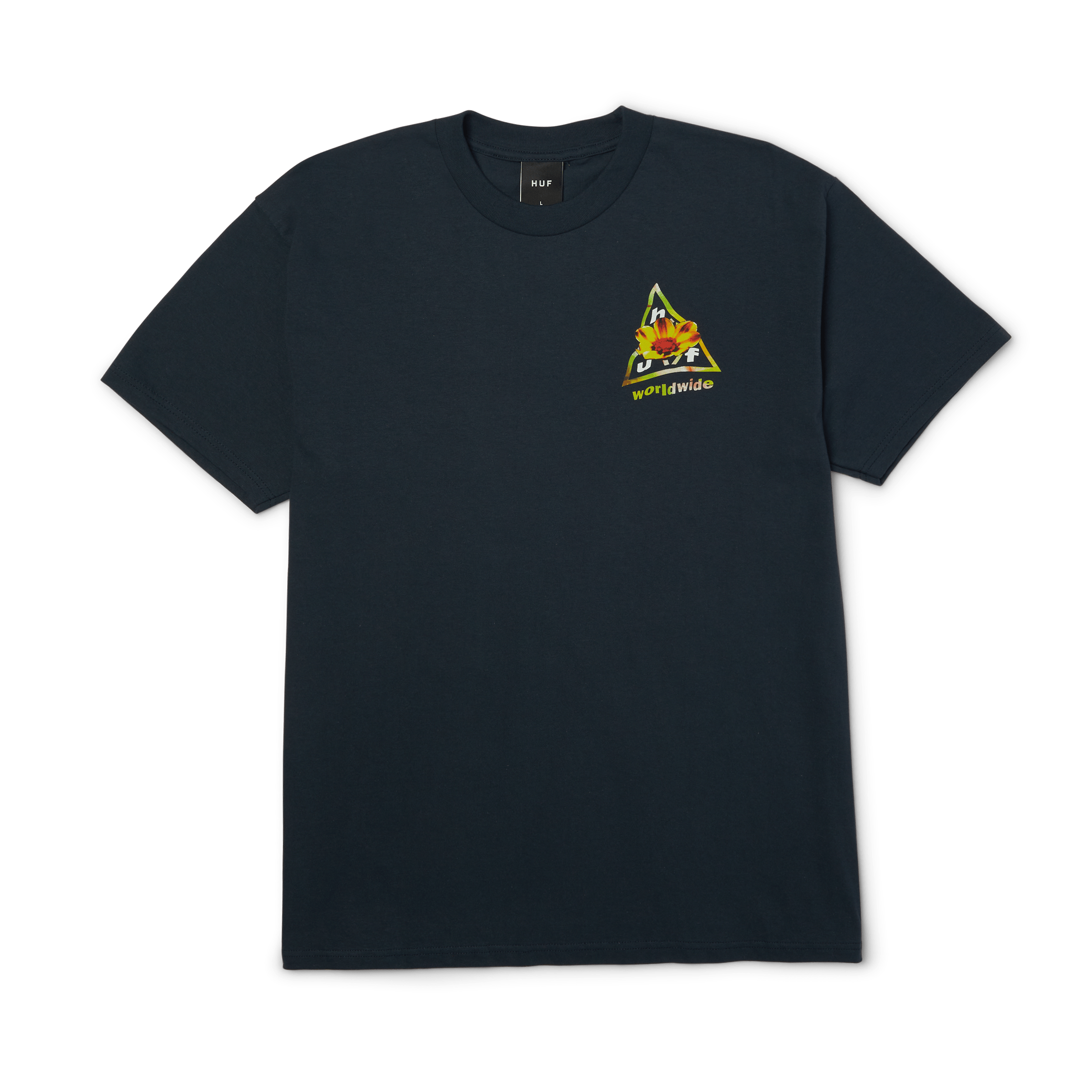 Come Down Triple Triangle T-Shirt | Navy view 2