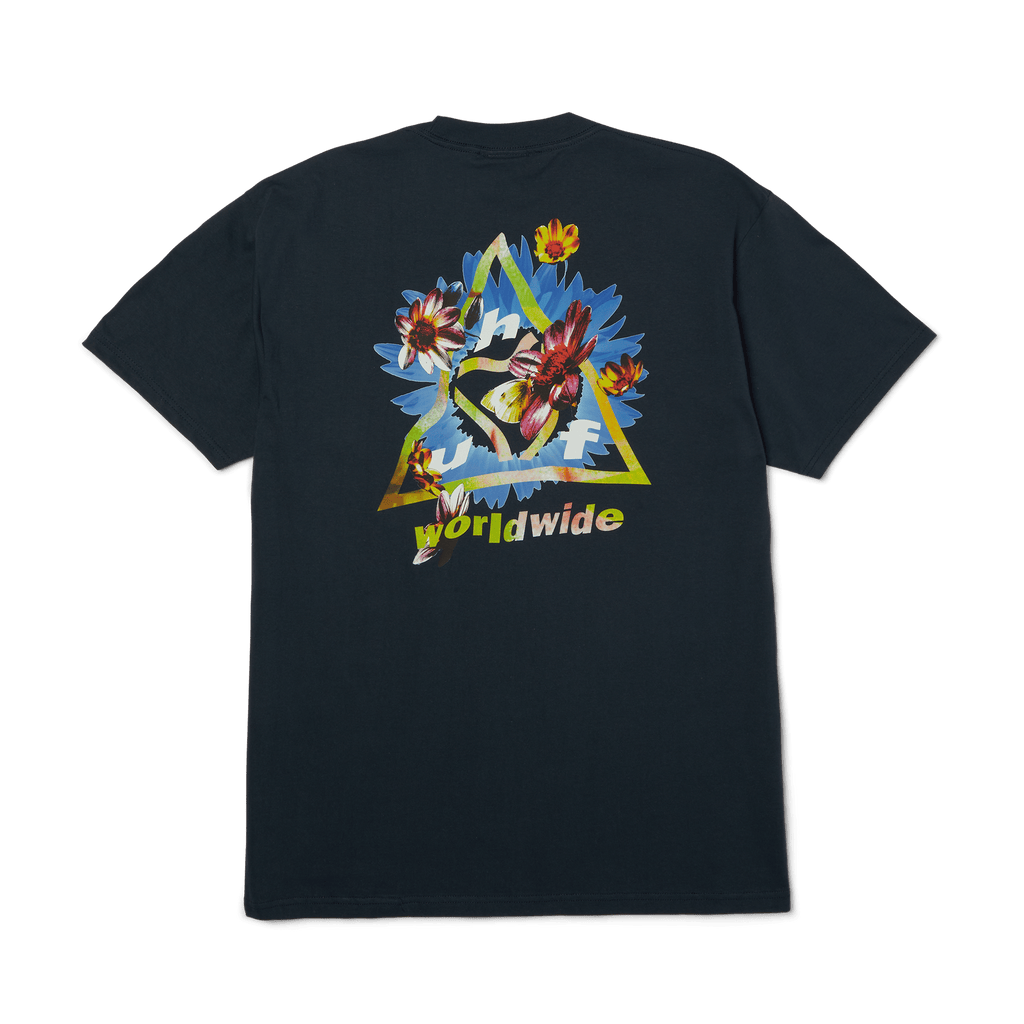 Come Down Triple Triangle T-Shirt | Navy front view