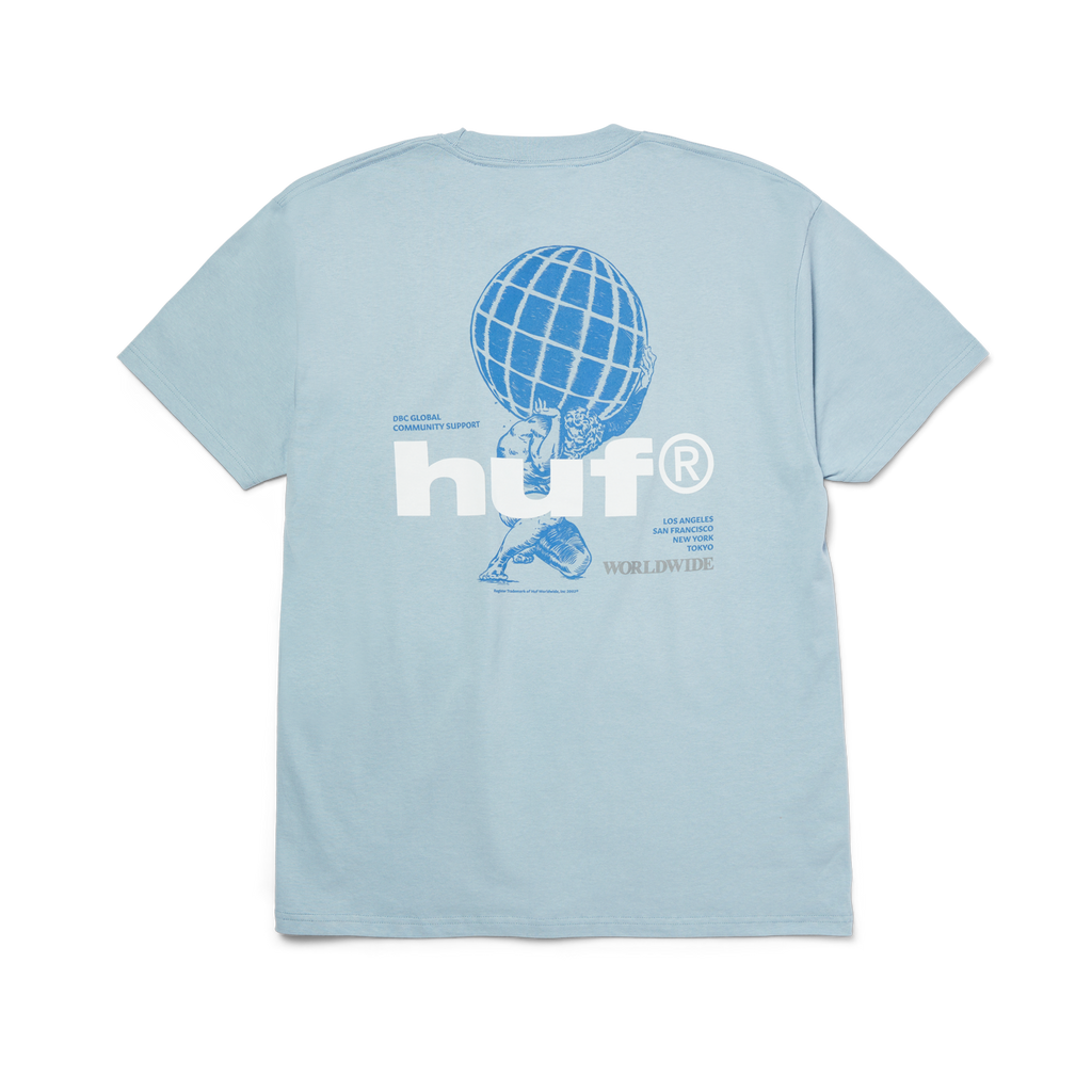 Community Support T-Shirt | Arctic Blue front view