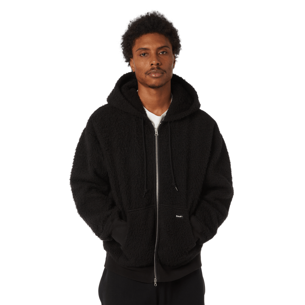 Corso Heavyweight Full-Zip Hoodie | Black view 2