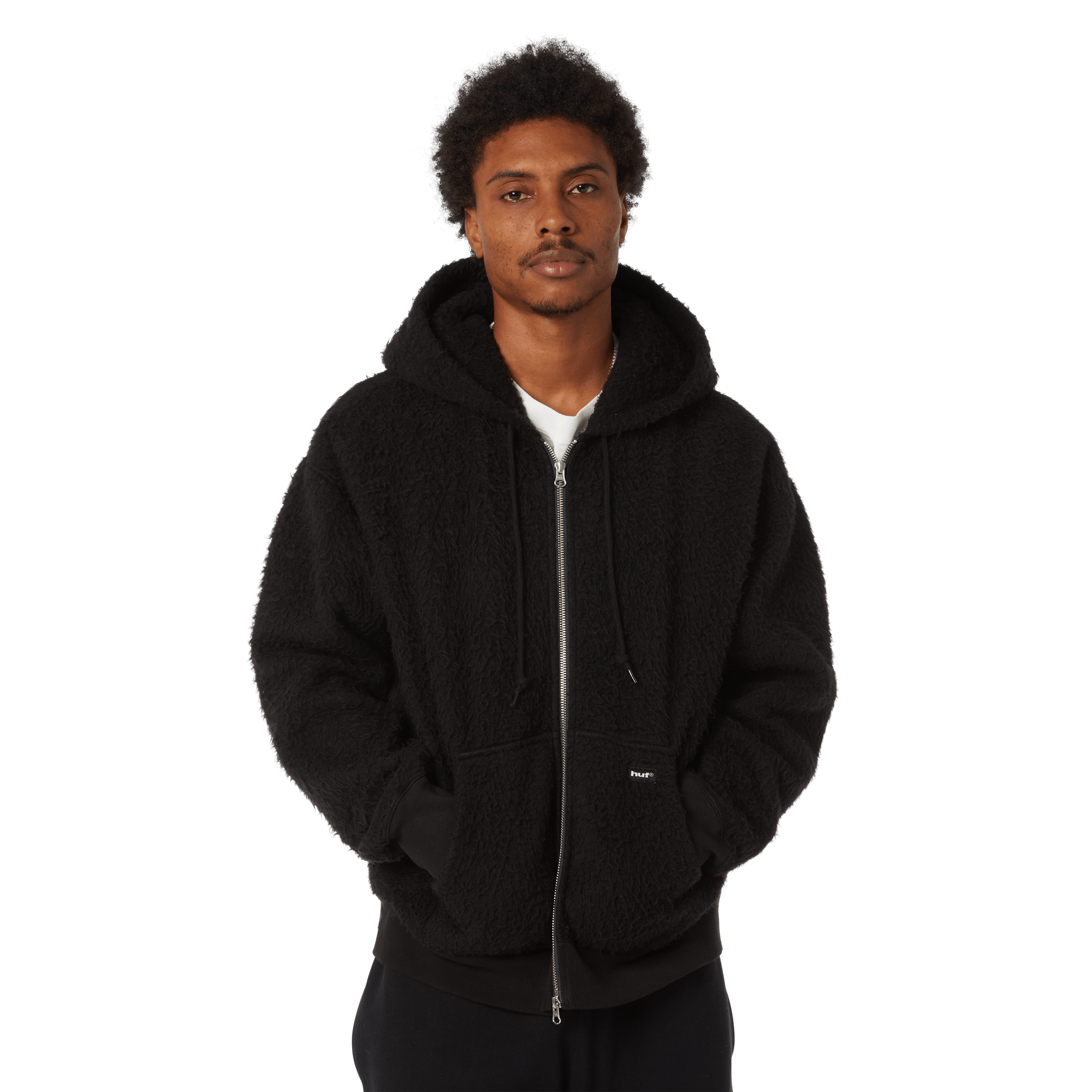 Corso Heavyweight Full-Zip Hoodie | Black view 2