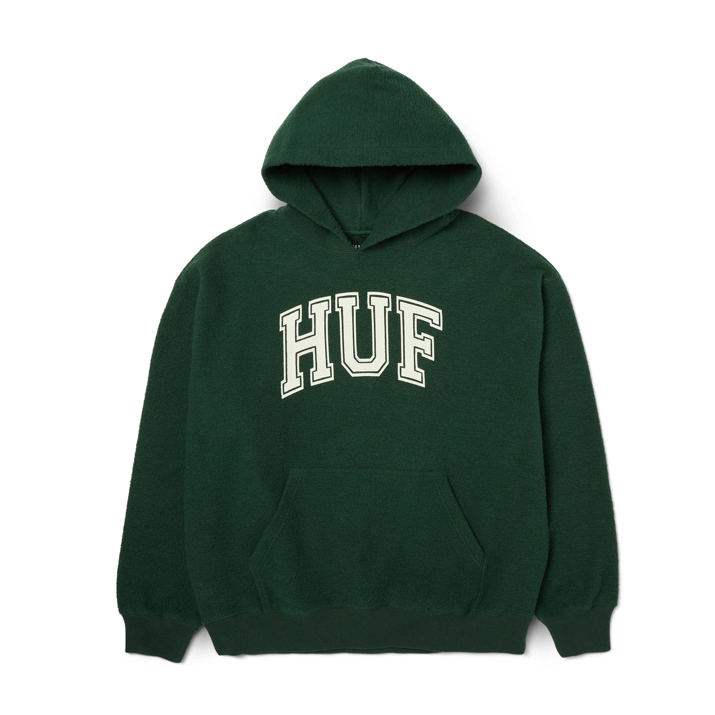 Cracked Arch Inside Out Hoodie | Forest Green front view