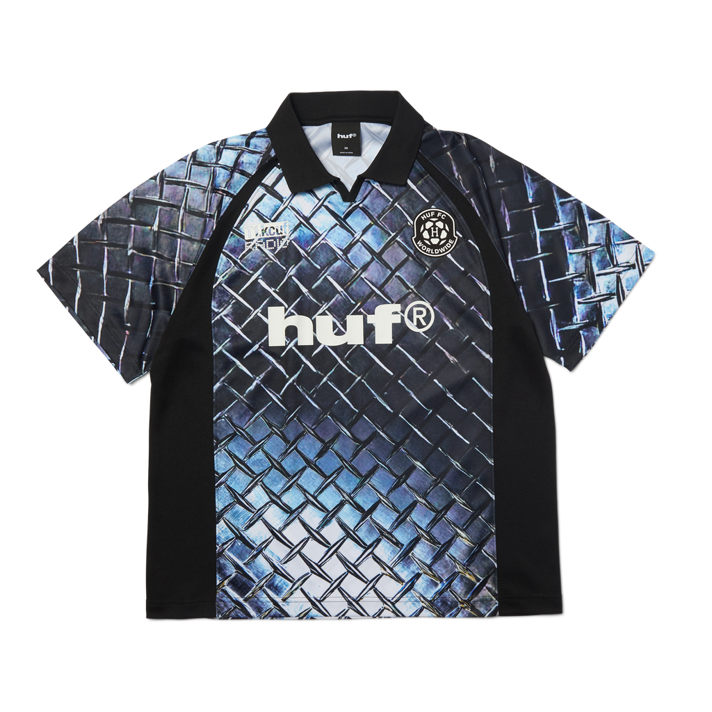 Diamond Plate Jersey | Black front view