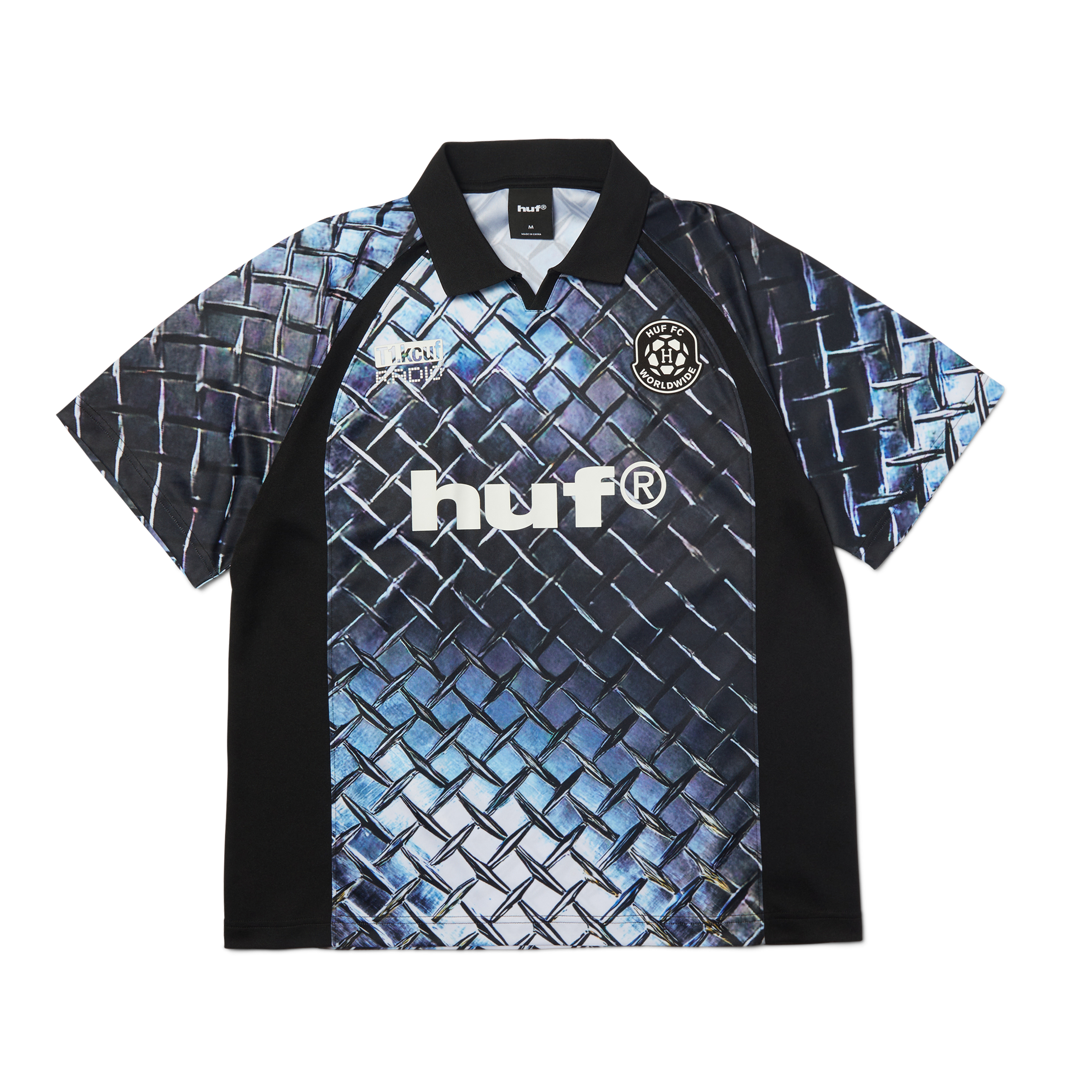 Diamond Plate Jersey | Black front view