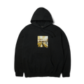 HUF x J Dilla Diggin Washed Pullover Hoodie | Washed Black front view