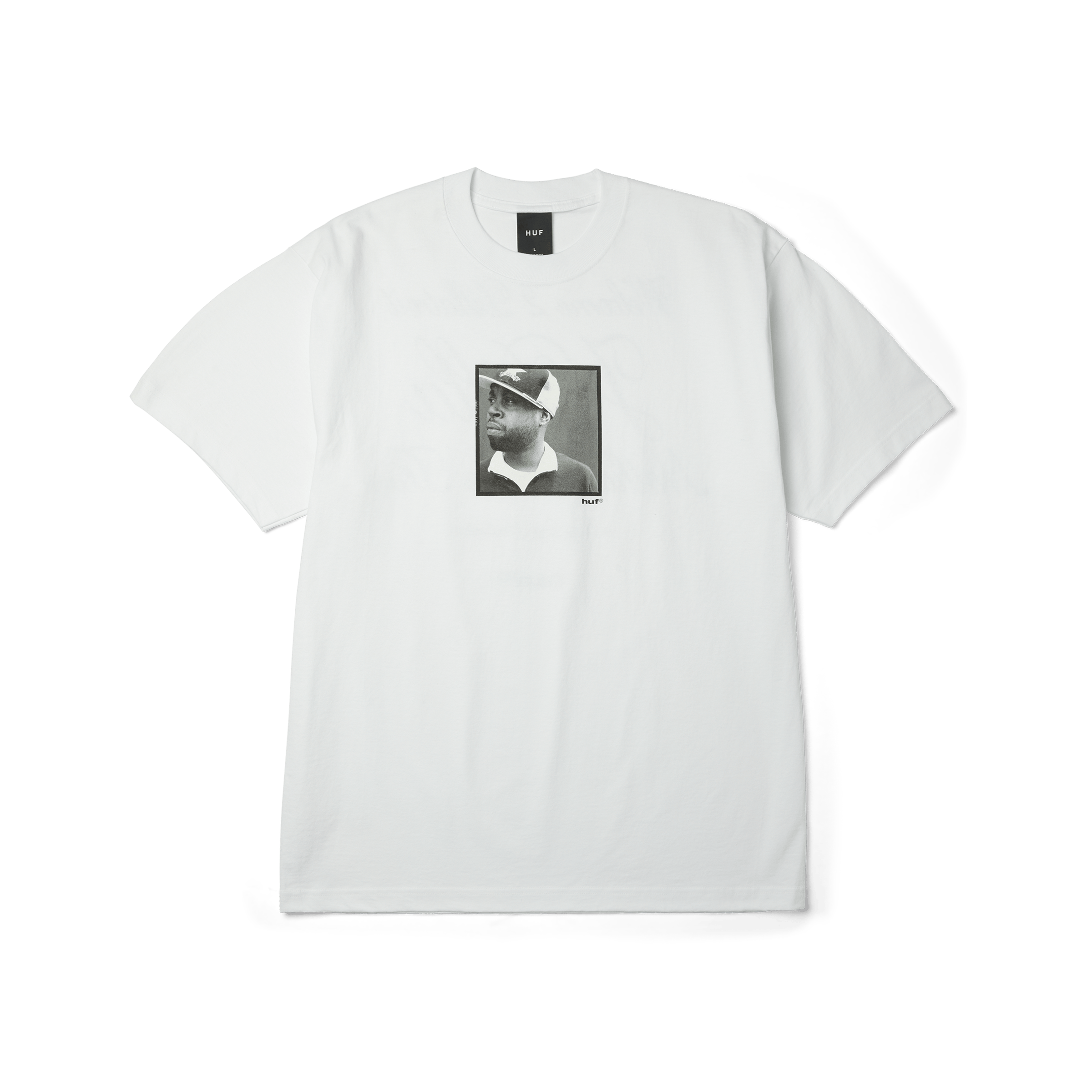 HUF x J Dilla Dillatroit T-Shirt | White front view
