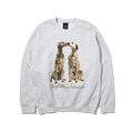Dogged Crewneck Sweatshirt | Heather Grey front view