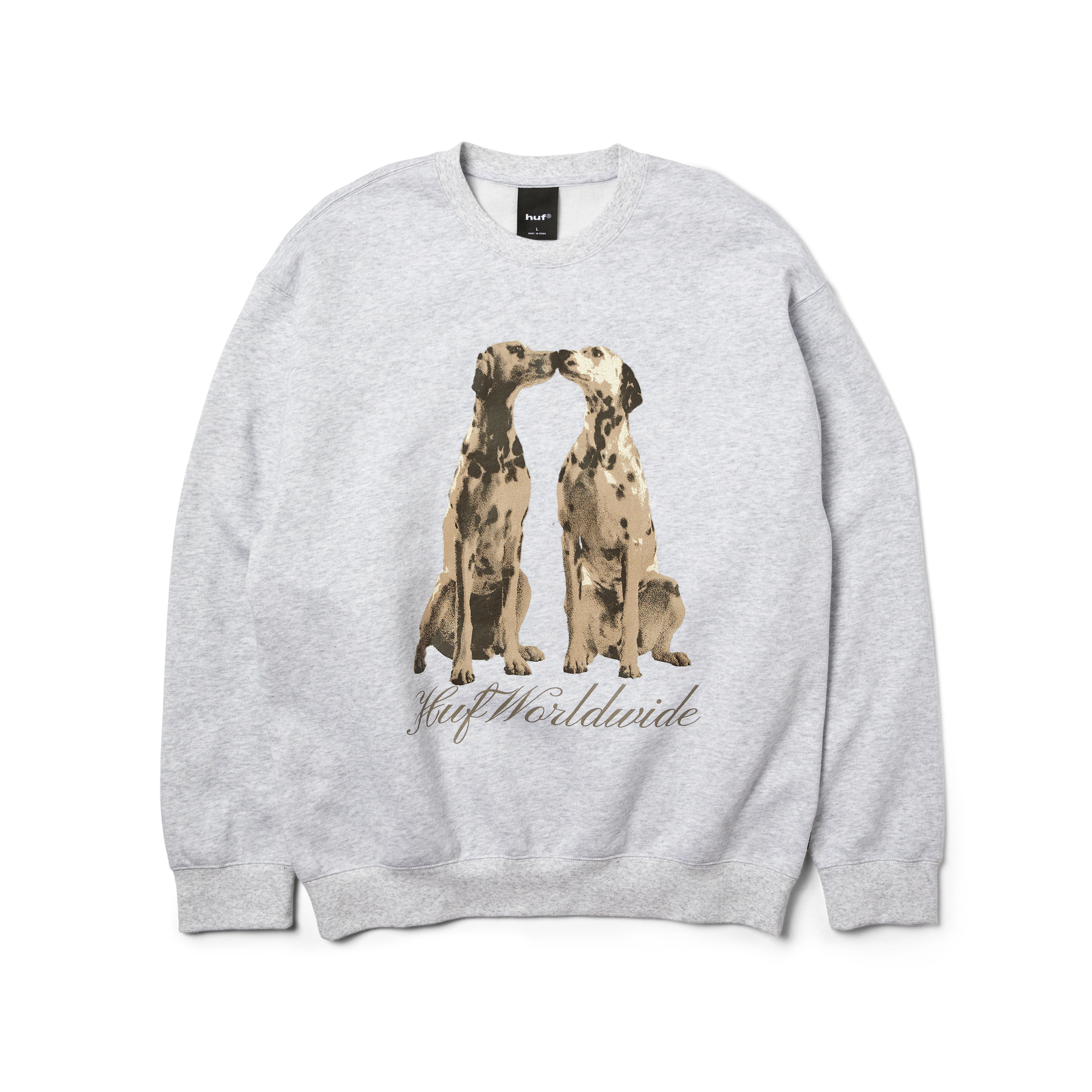 Dogged Crewneck Sweatshirt | Heather Grey front view
