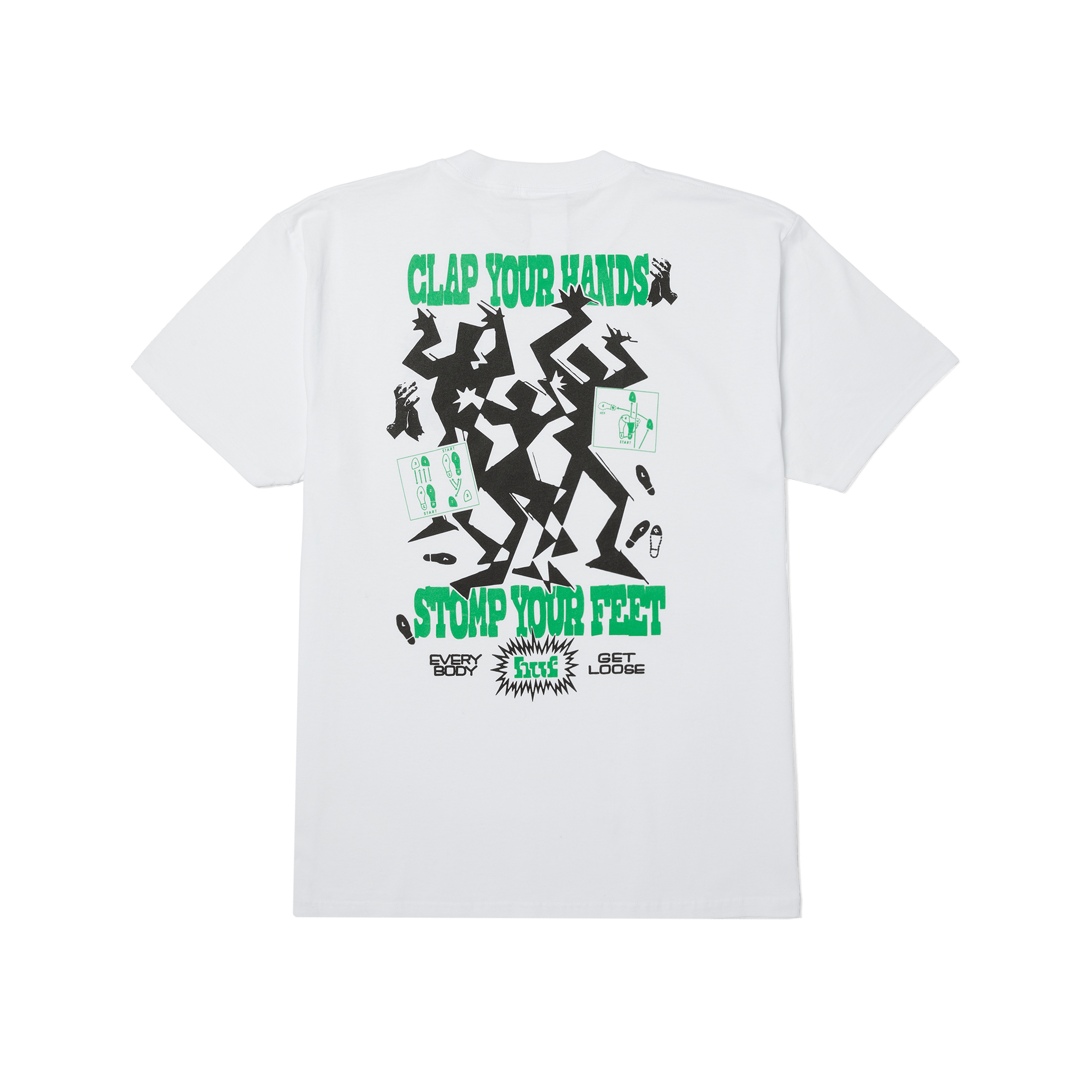 Everybody Get Loose T-Shirt | White front view