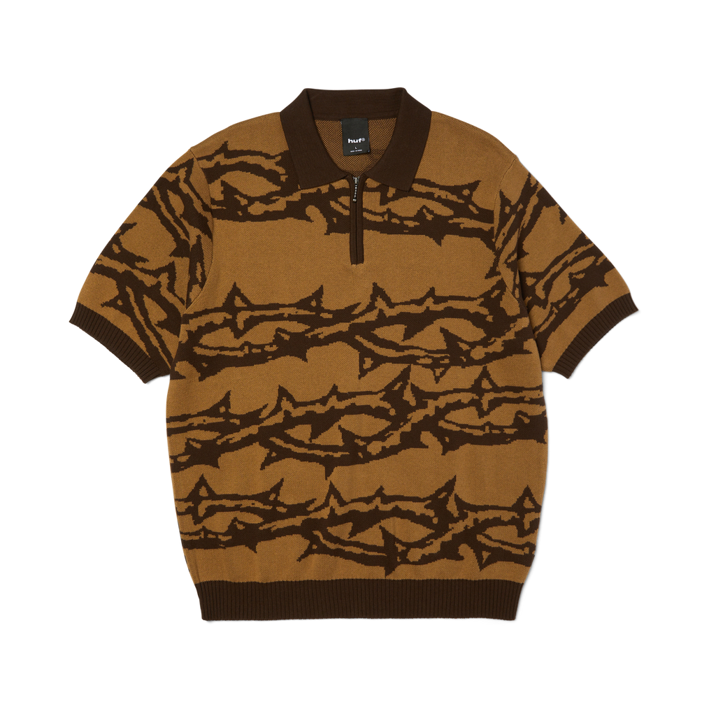 Fantasies Knit Top | Brown front view
