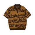 Fantasies Knit Top | Brown front view