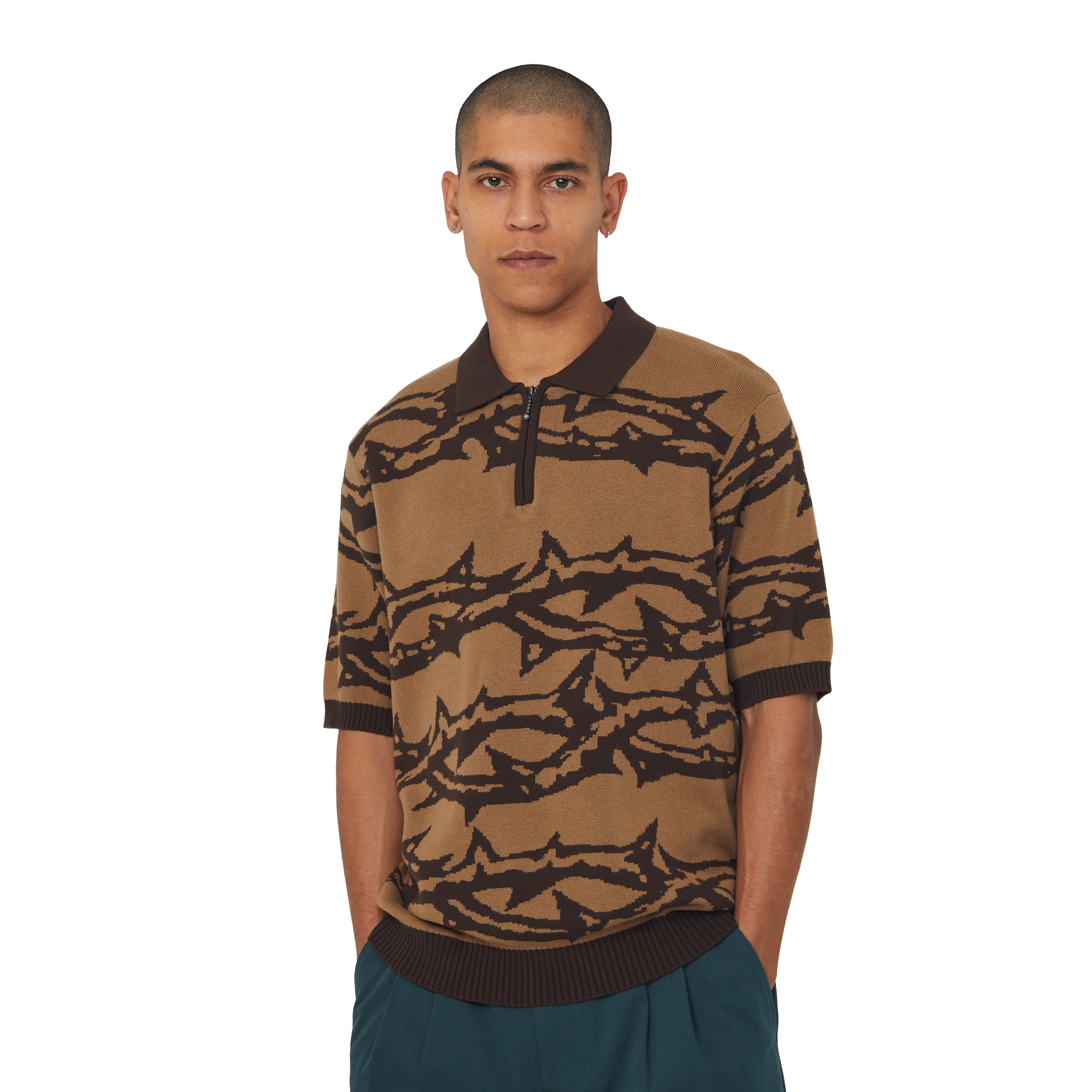 Fantasies Knit Top | Brown view 2