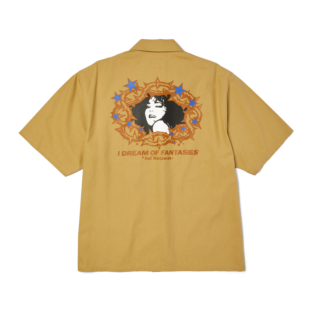 Fantasies Work Shirt | Tan front view
