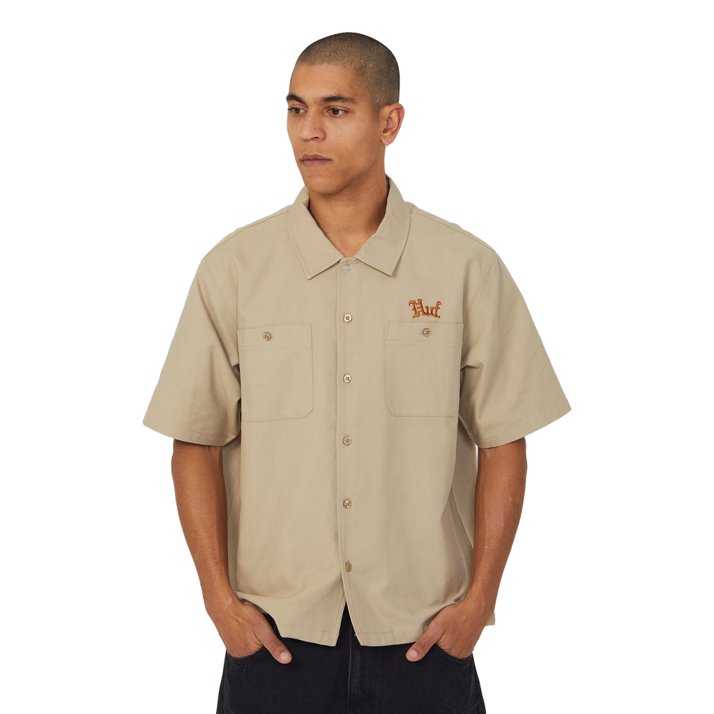 Fantasies Work Shirt | Tan view 2