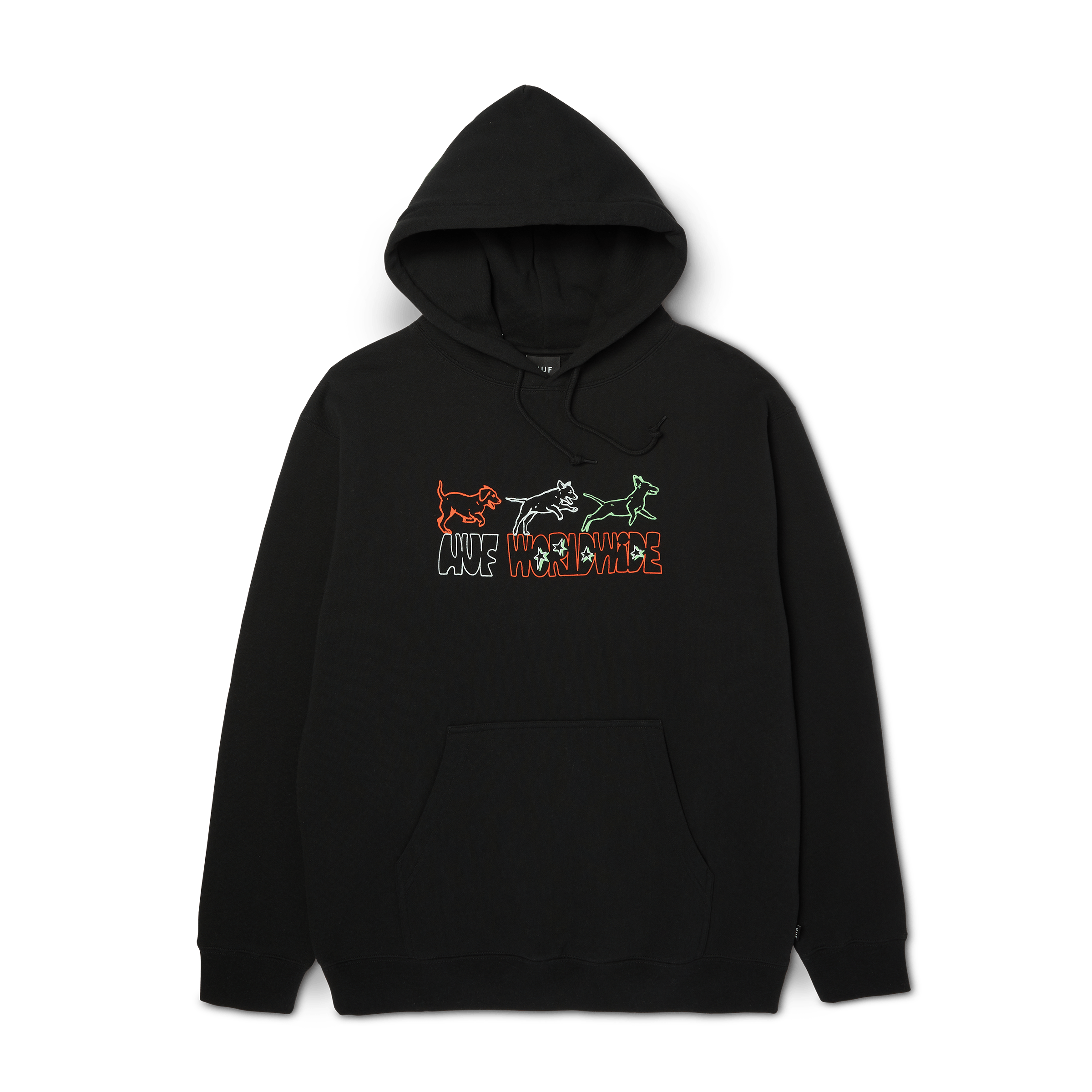 Fetch Pullover Hoodie | Black front view