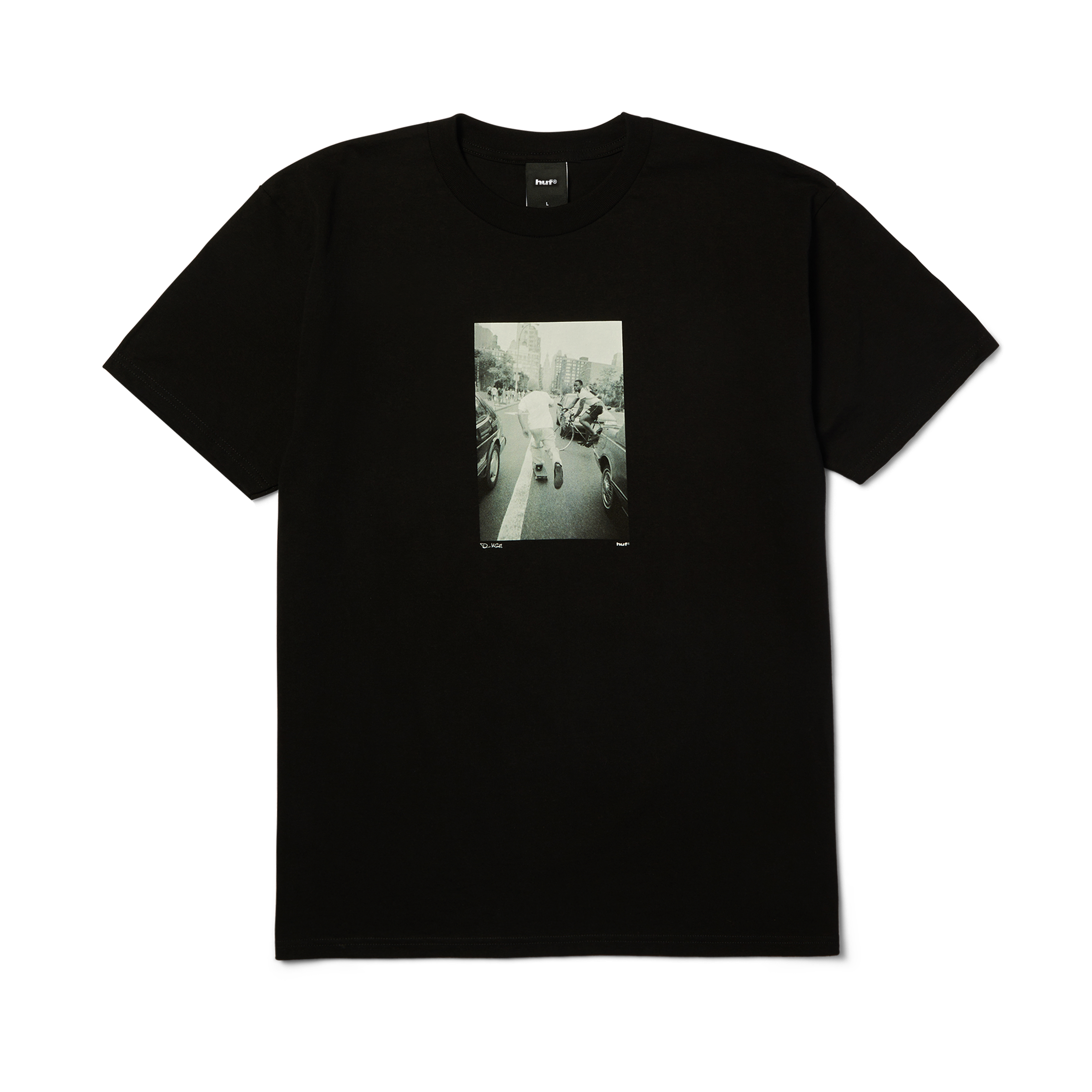 Fight The Traffic T-Shirt | Black front view