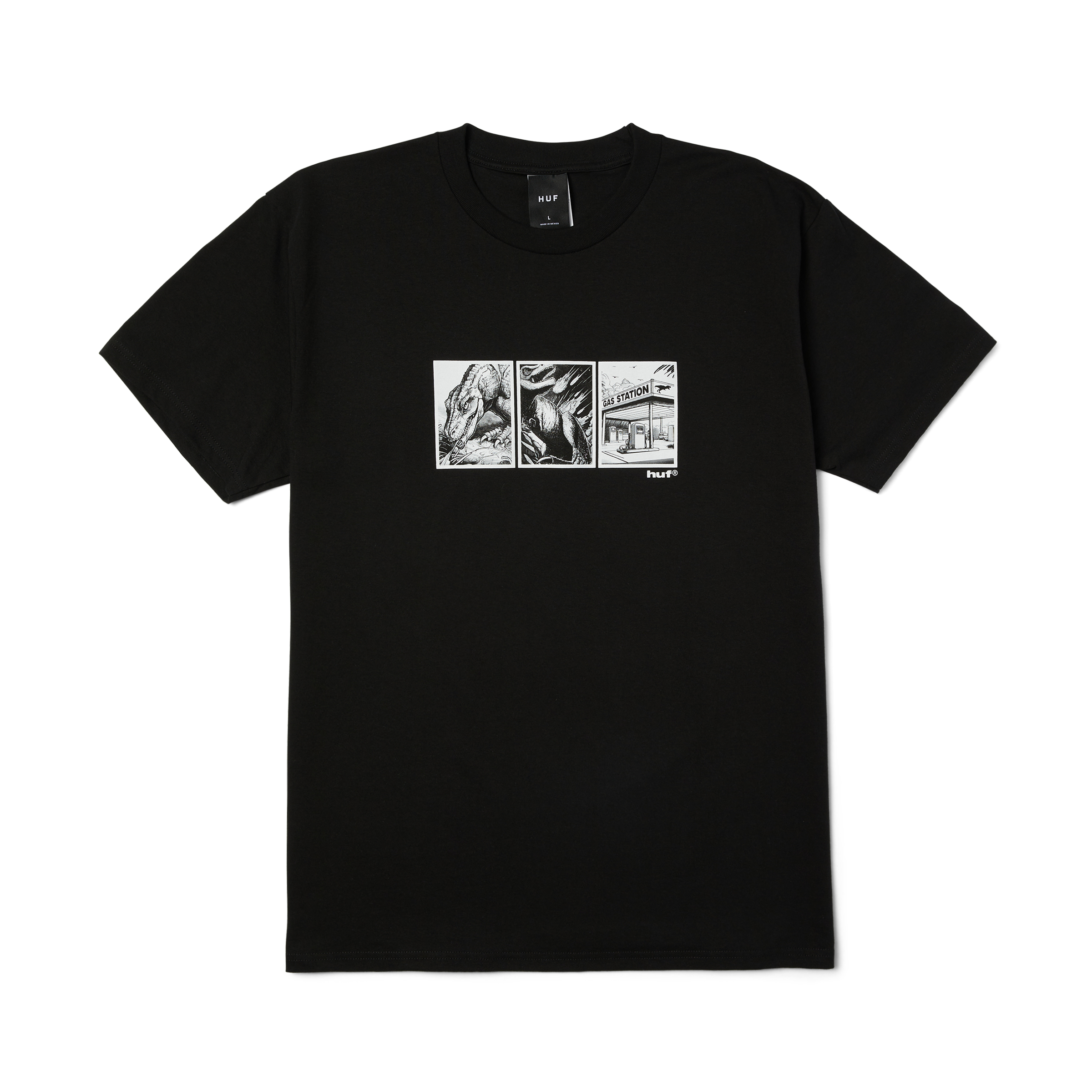 Fossil Fuel T-Shirt | Black front view