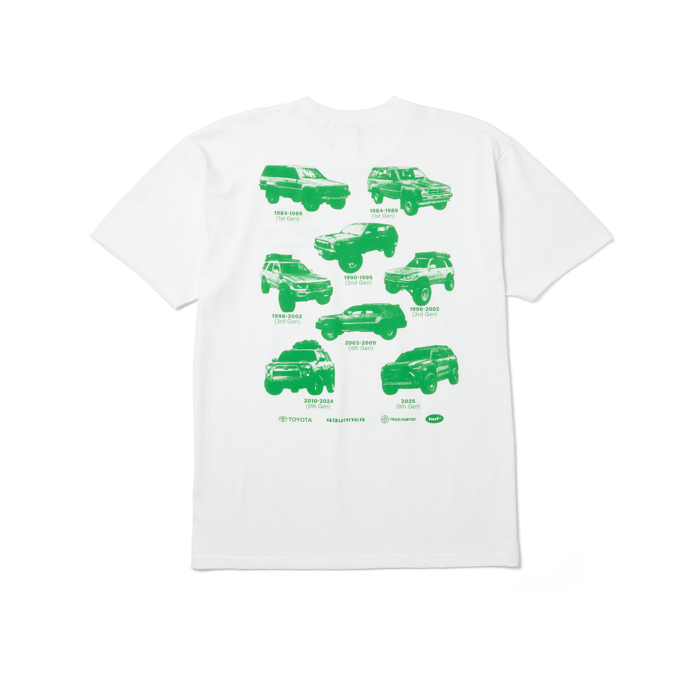 HUF x Toyota Trailhunter Generations T-Shirt | White front view