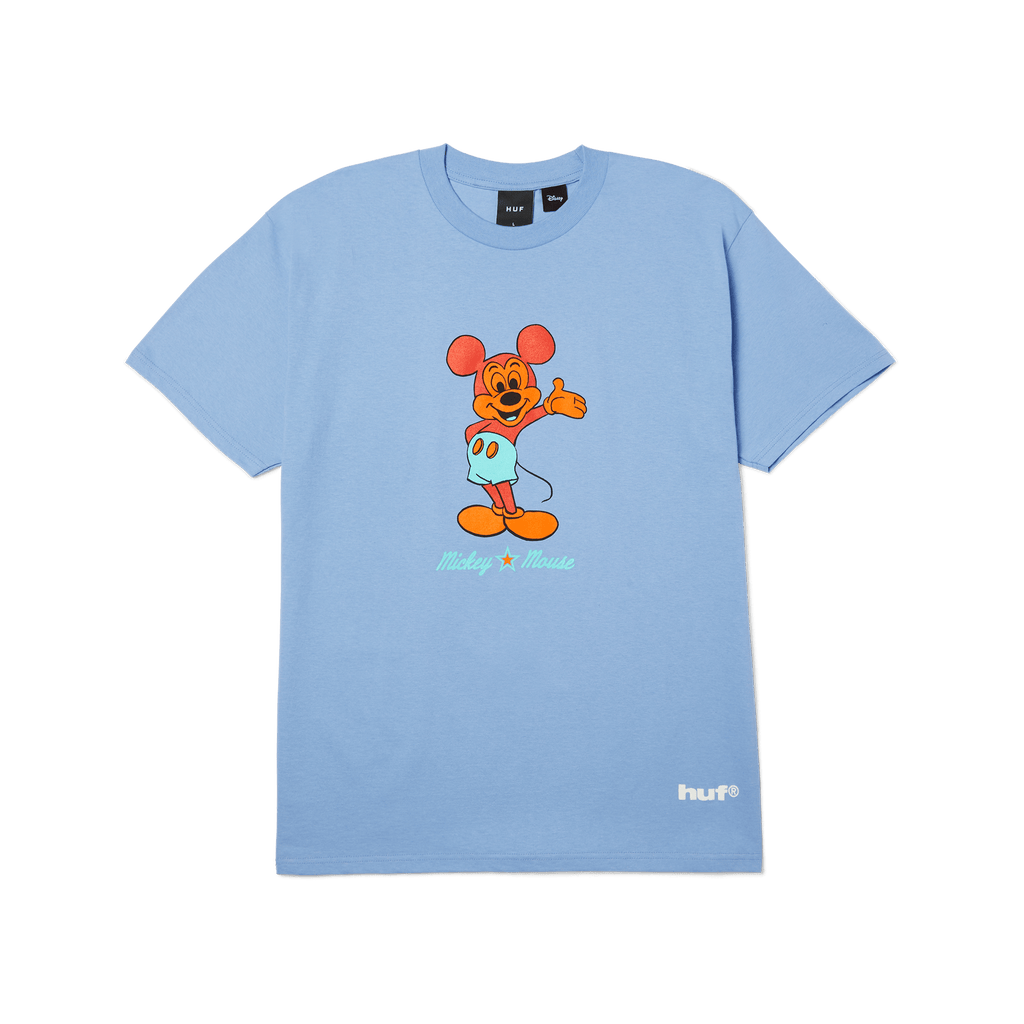 Disney | HUF Mickey Greeting T-Shirt | Digital Violet front view