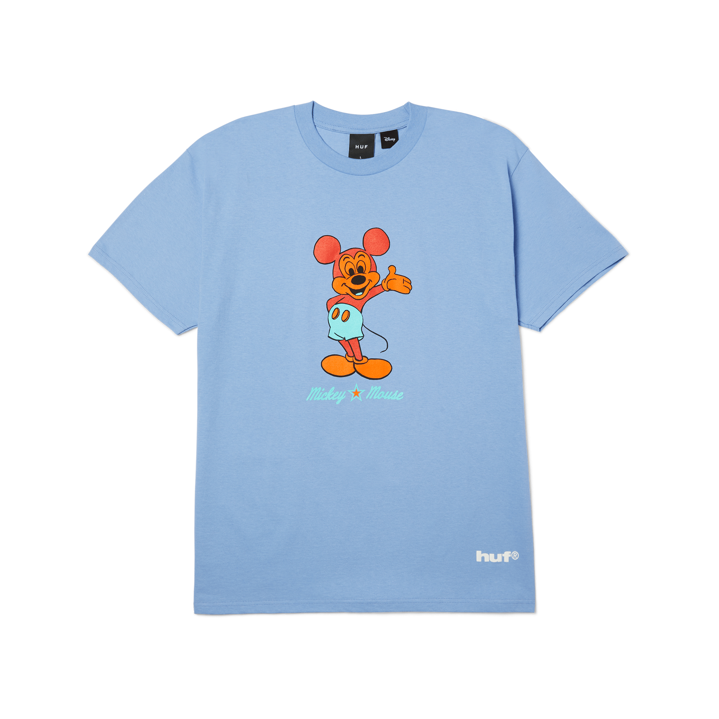 Disney | HUF Mickey Greeting T-Shirt | Digital Violet front view