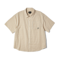 H Star Plaid Shirt | Putty front view
