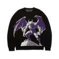 Heaven Can Wait Crewneck Sweater | Black front view
