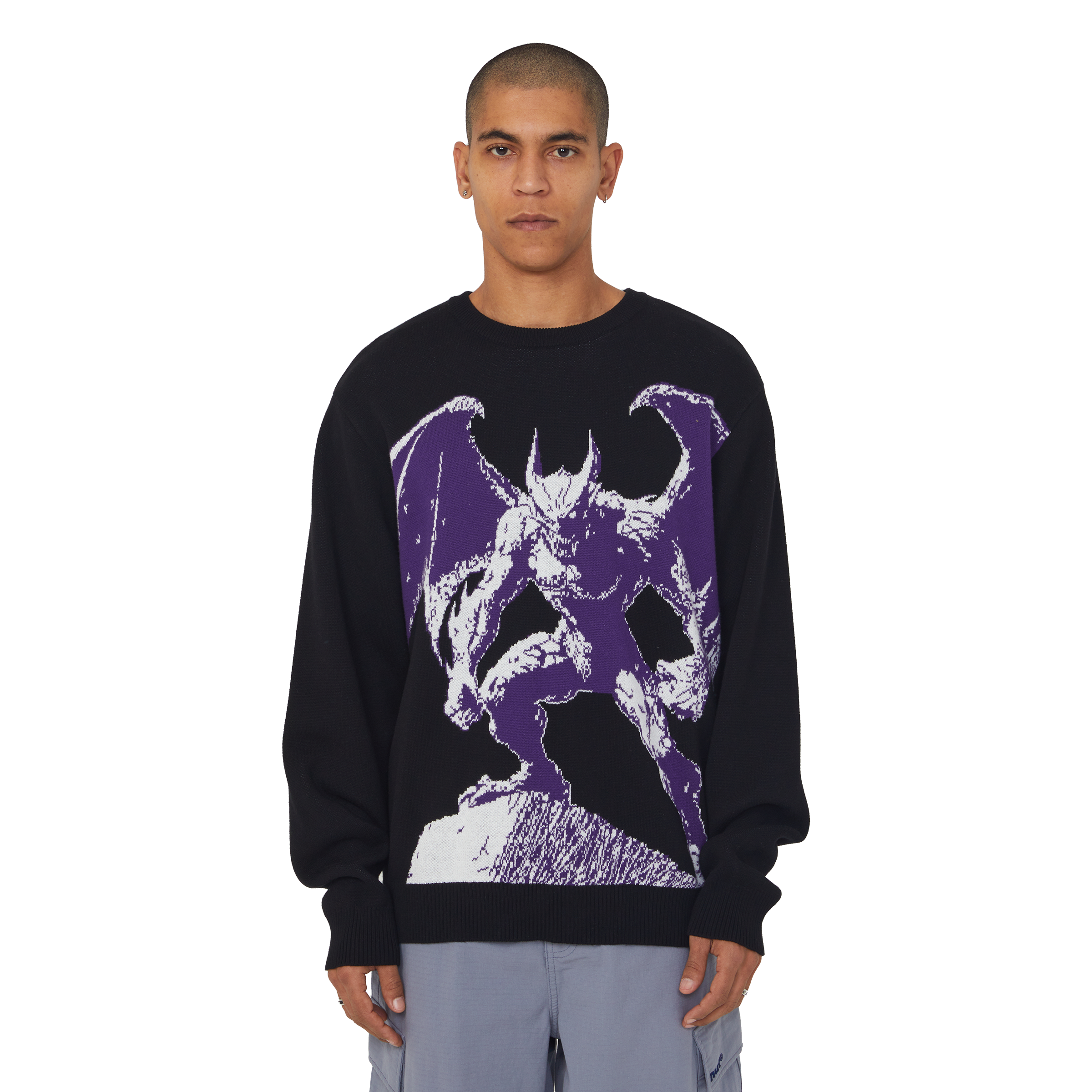 Heaven Can Wait Crewneck Sweater | Black view 2
