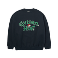 HUF x Evisen Sushi Crew Fleece Sweatshirt | Navy front view