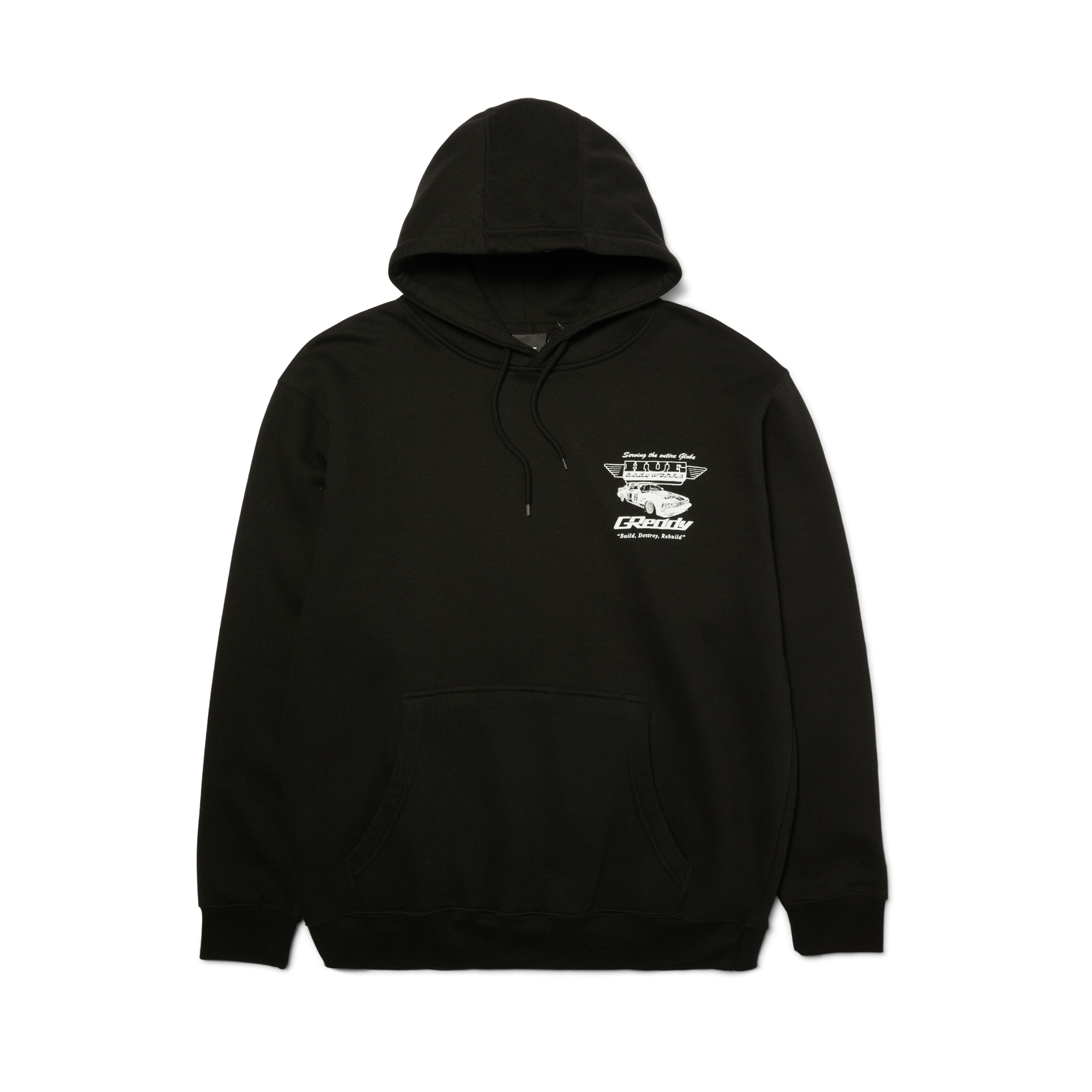 HUF x GReddy Body Works Pullover Hoodie | Black view 2